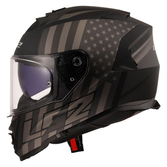 LS2 FF320 Stream II Flag Helmets- Matt Black Grey-06