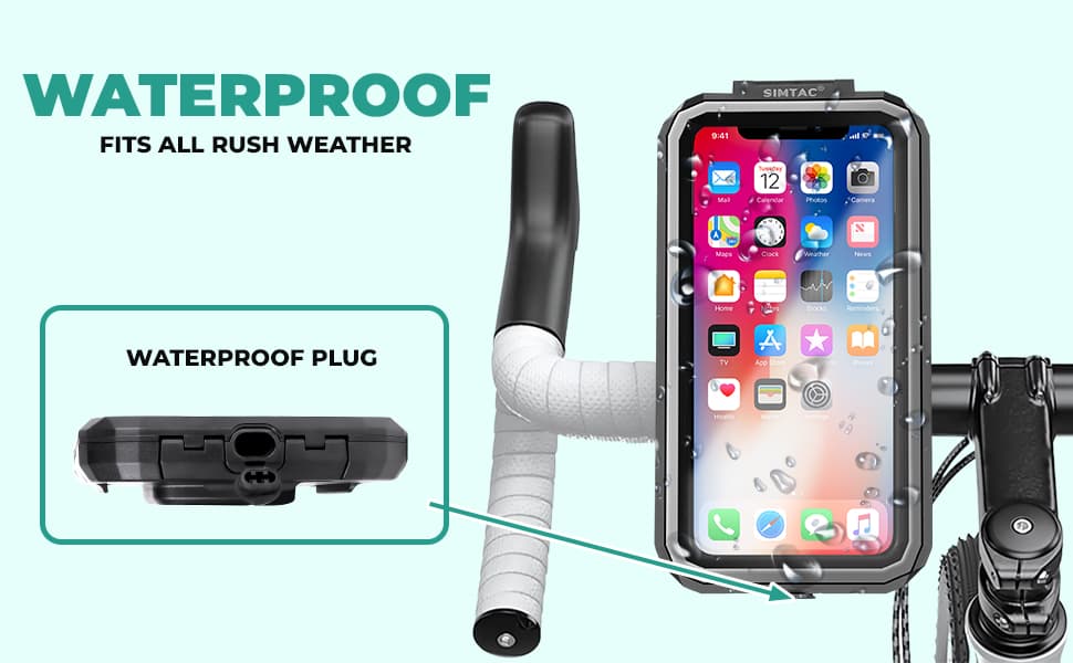 Simtac Splash Gurard X Mobile Holder with Vibration Damper MHWP-PRO - AH Helmets