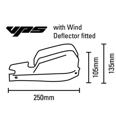 Barkbusters VPS-003 Bk Black Plastic Guards