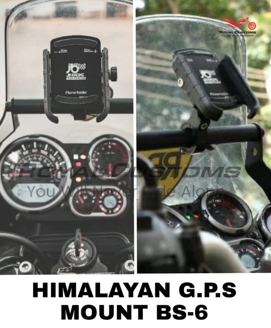 Royal Customs GPS Mount for Himalayan BS4/BS6 - AH Helmets