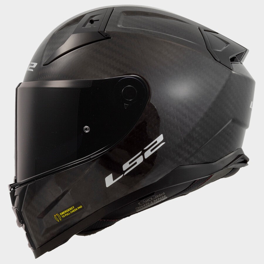 LS2 FF811 Vector II Carbon Solid Gloss Black Dual Visor Helmets - AH Helmets