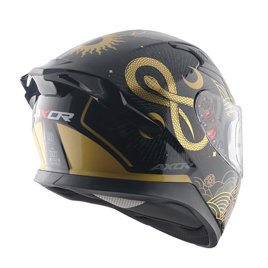 Axor Apex infinity Gloss Black Gold Helmet