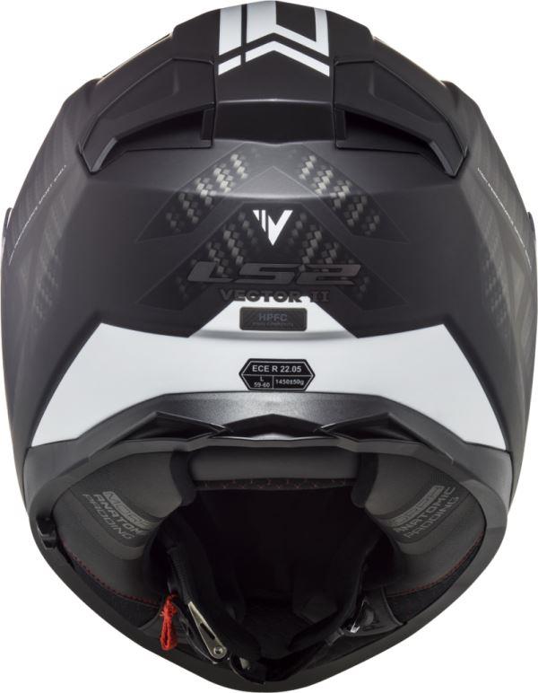 LS2 FF811 Vector II  Splitter Matt Black White -06 Helmets