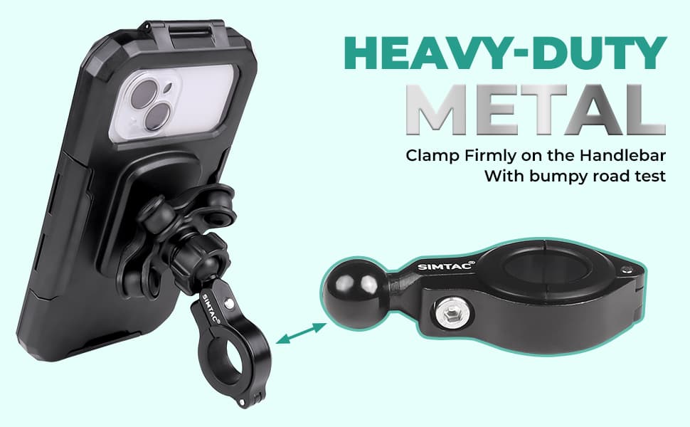 Simtac Splash Gurard X Mobile Holder with Vibration Damper MHWP-PRO - AH Helmets