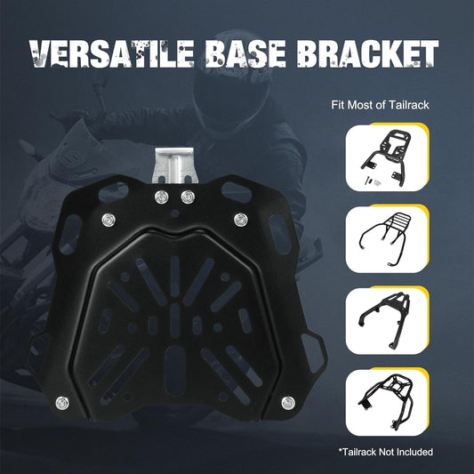 MH Moto Aluminium 55L Top box With Backrest