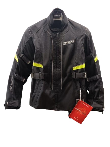 Scala Akira Ladies Riding Black NEON Jacket V3 – AH Helmets