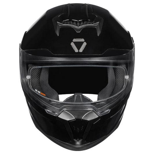KORDA SONIC GP SOLID GLOSS BLACK W/P HELMET (Dual visor)