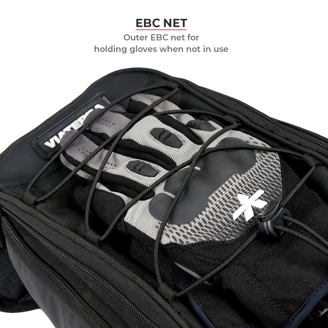VIATERRA ACE UNIVERSAL MOTORCYCLE TANK BAG (STRAP BASED)