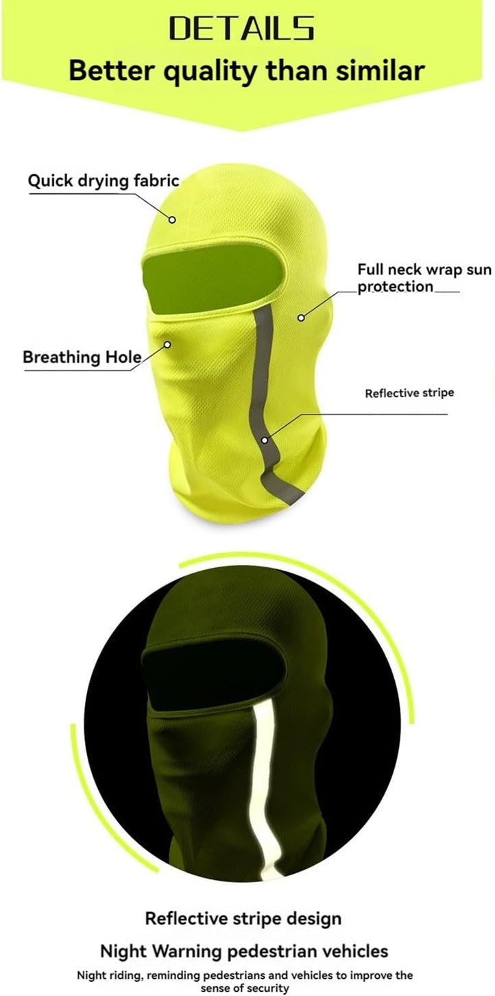 Mh Moto Easy Dry Flouro Reflective Balaclava