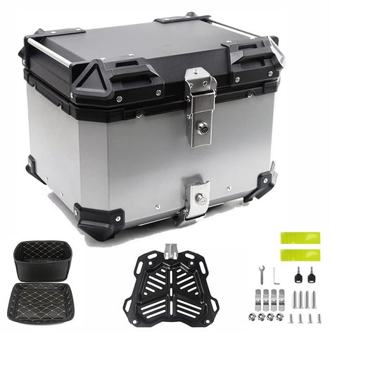 MH Moto Aluminium 45L Top box With Backrest