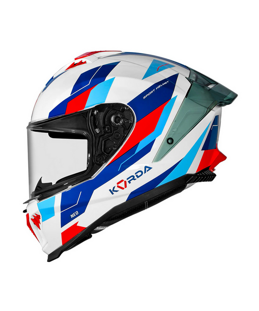 KORDA NEO Titan Gloss Blue WP HELMETS - AH Helmets