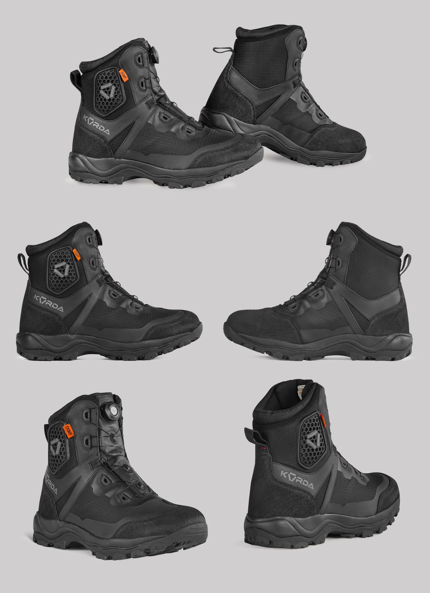 Korda Recon Moto Combat Riding Boots With D3O