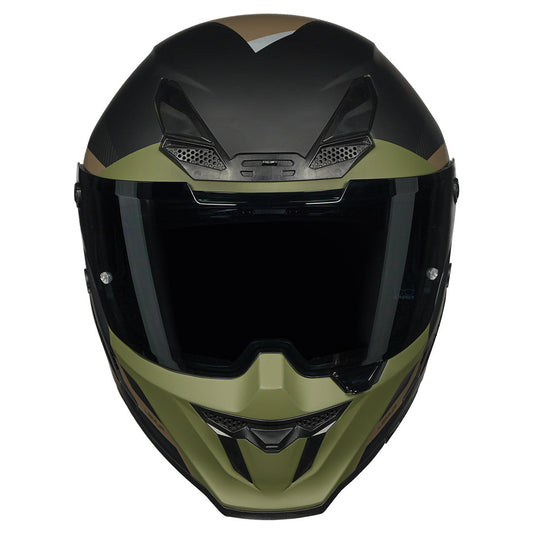 KORDA ICON LEMUR A MATT Millitary Green HELMET (Dual visor)
