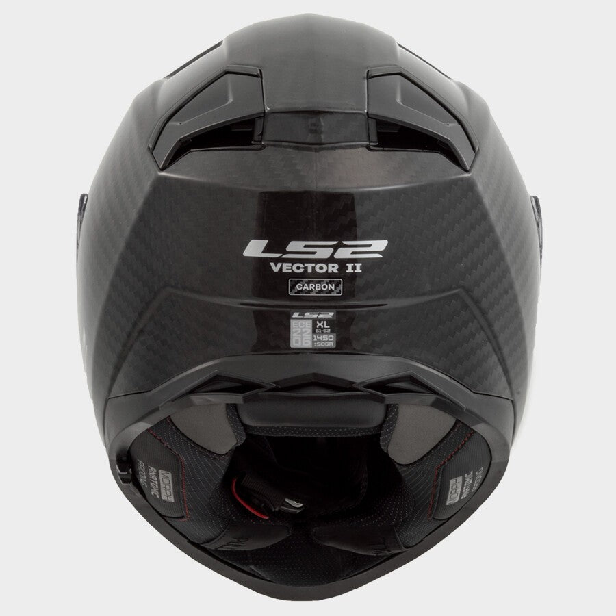 LS2 FF811 Vector II Carbon Solid Gloss Black Dual Visor Helmets - AH Helmets