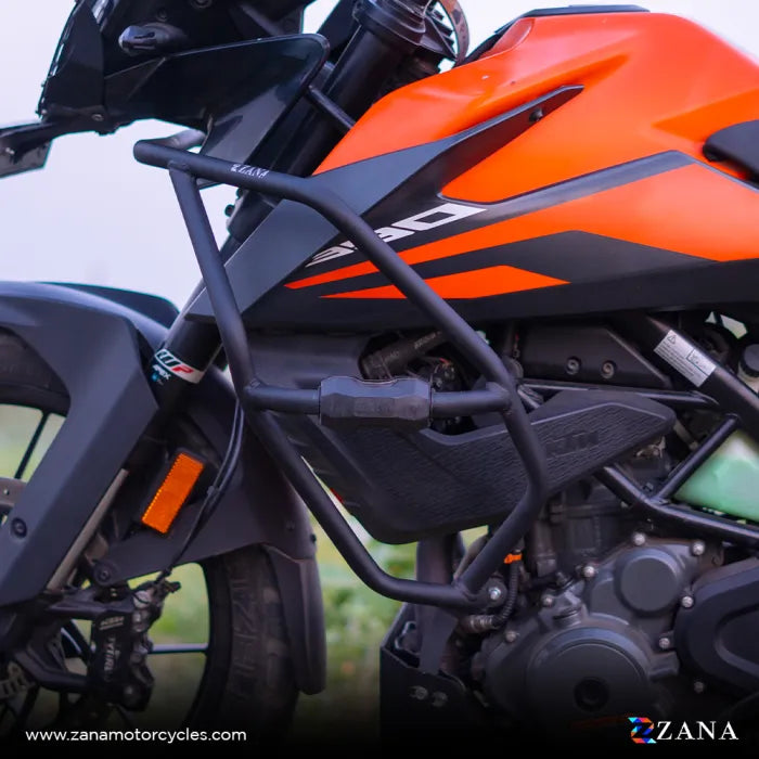 Zana CRASH GUARD WITH SLIDER TEXTURE MATT BLACK KTM 250/390 / 390 X ADV