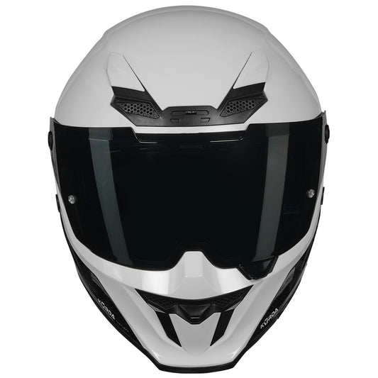 KORDA ICON DUO GLOSS WHITE HELMET (Dual visor)