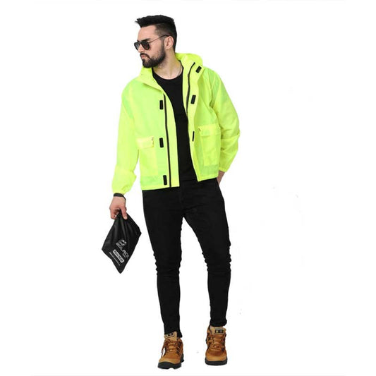 Solace Rainpro Jacket V3.0 (Neon) - AH Helmets