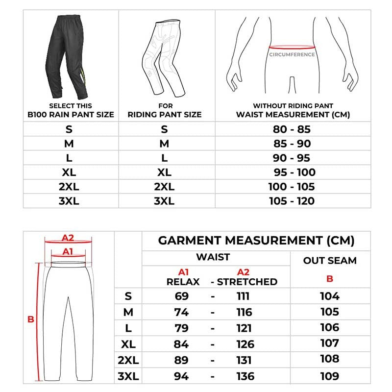 Viaterra B100 – Rain Pant - AH Helmets