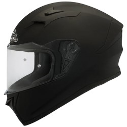 SMK Stellar Sports Solid Matt Black Helmet (MA200)