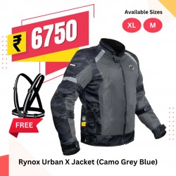 Rynox Urban X Jacket (Camo Blue)