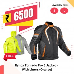 Rynox Tornado Pro 3 Jacket (Orange)