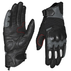 ViaTerra Holeshot – Gun Metal Riding Gloves