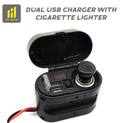 MH Moto waterproof motorcycle usb cigarette charger