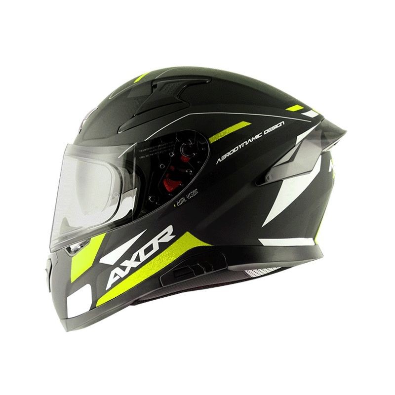 Axor Apex Turbine D/V Matt Helmet (Black Neon Grey) | Axor Helmet