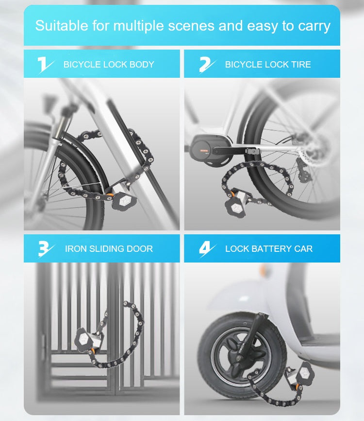 MH Moto Lock Wheel Protection and Security for Your Motorcycle & Bicycle