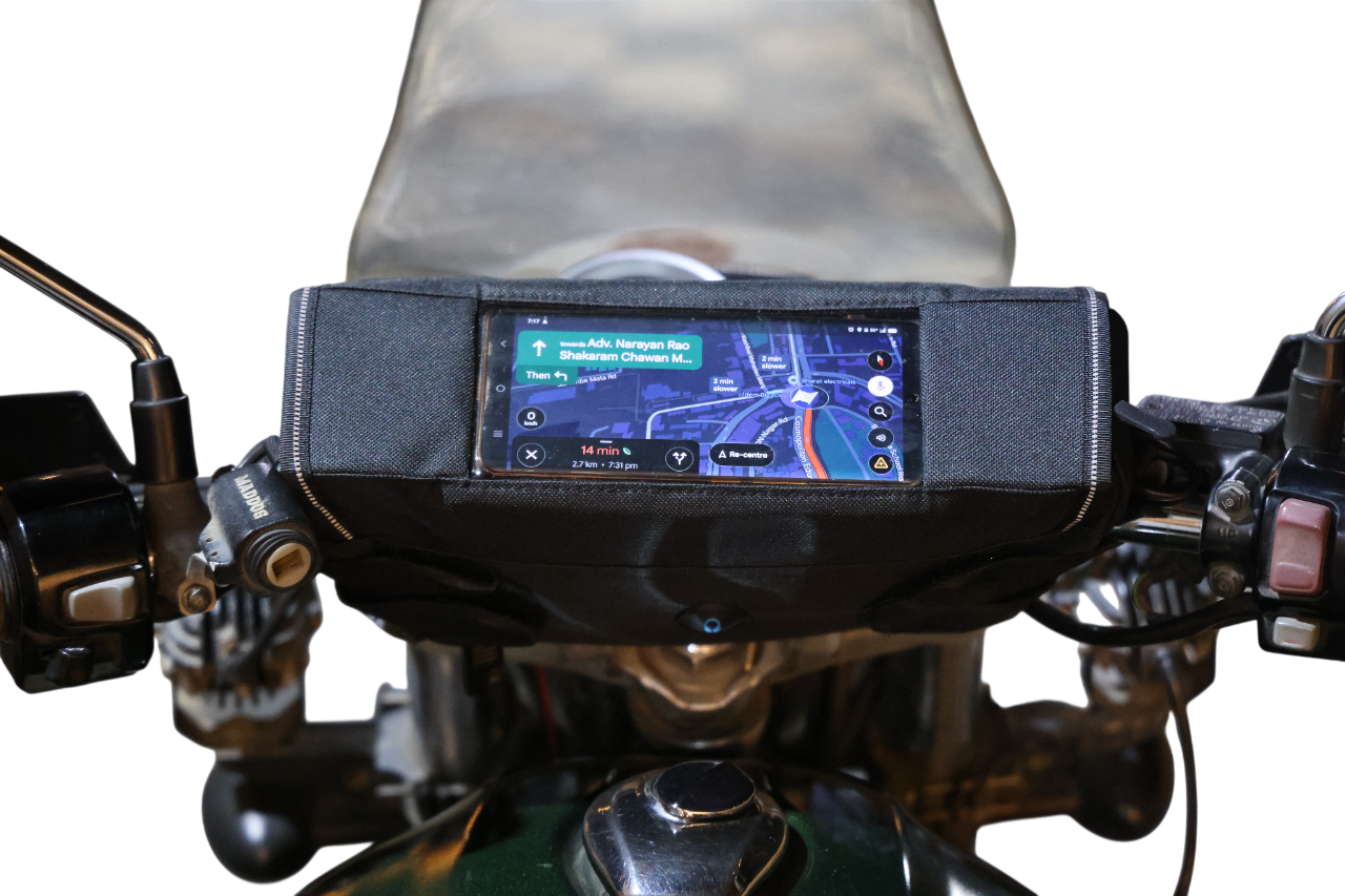 MH MOTO AQUA TURTLE HANDLEBAR POUCH