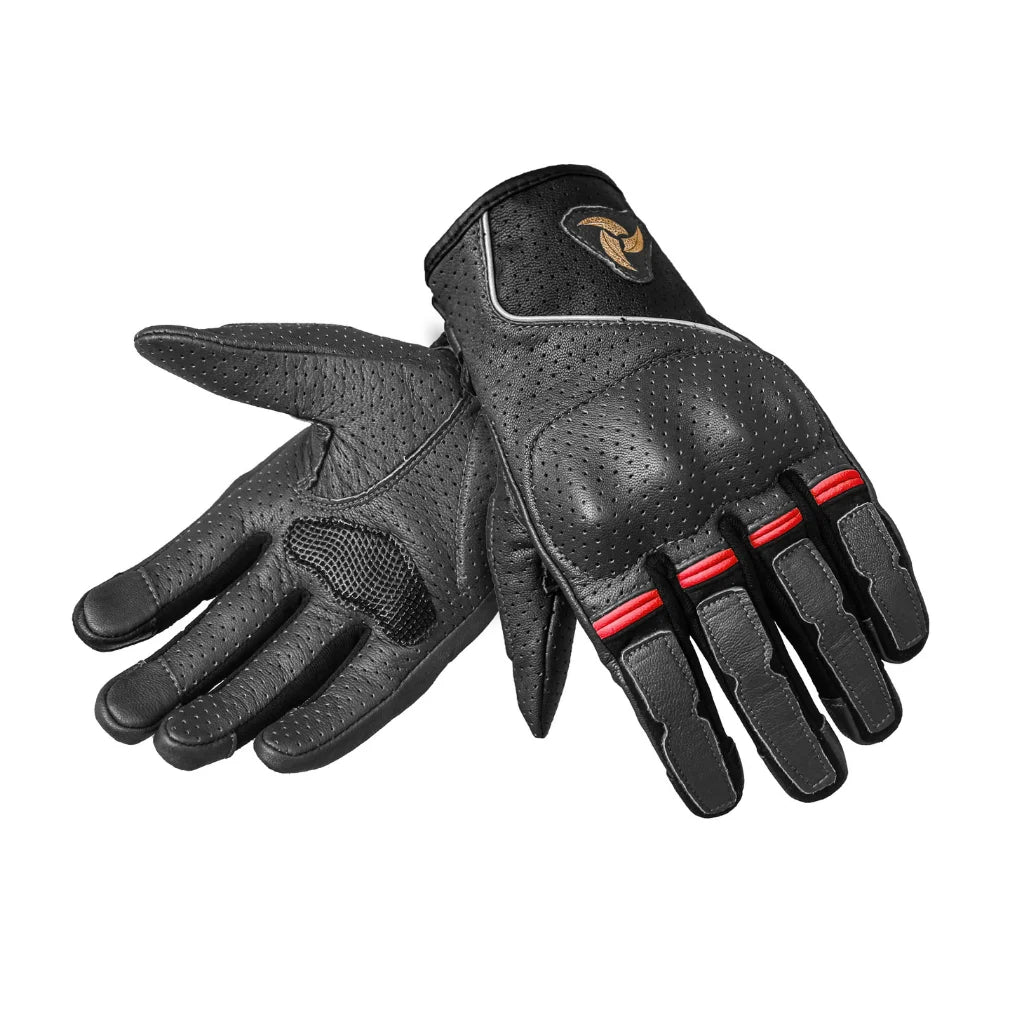 Raida CruisePro II Red Gloves - AH Helmets