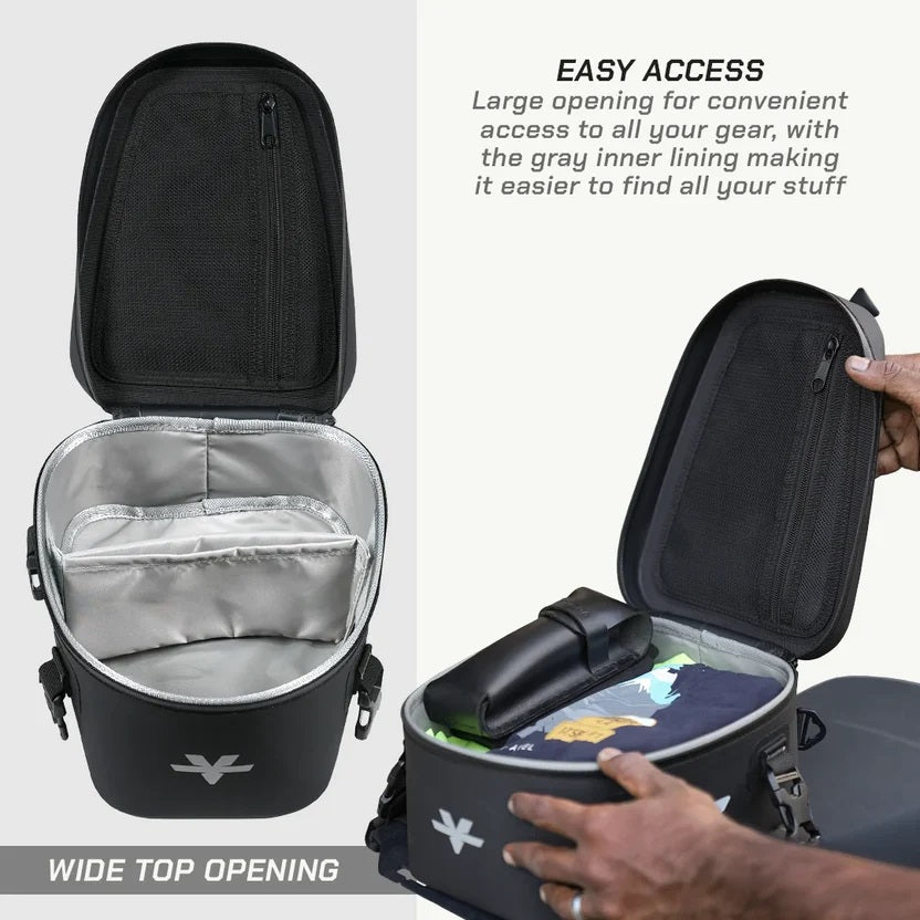 Viaterra 100% WP SEAT BAG TAILBAG BLACK - 6LTR