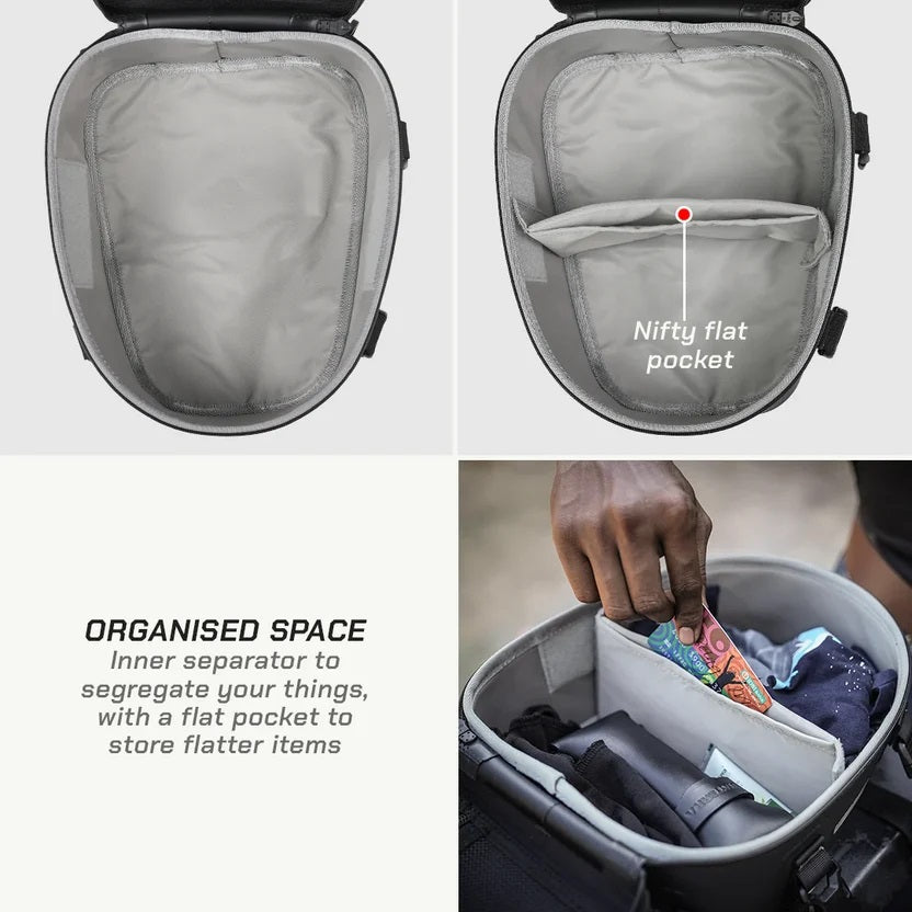 Viaterra 100% WP SEAT BAG TAILBAG BLACK - 6LTR