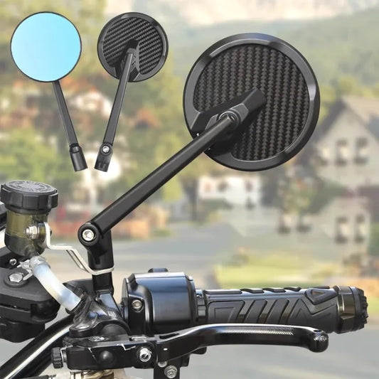 Motorcycle Carbon Adjustable Mirror (Cruiser)