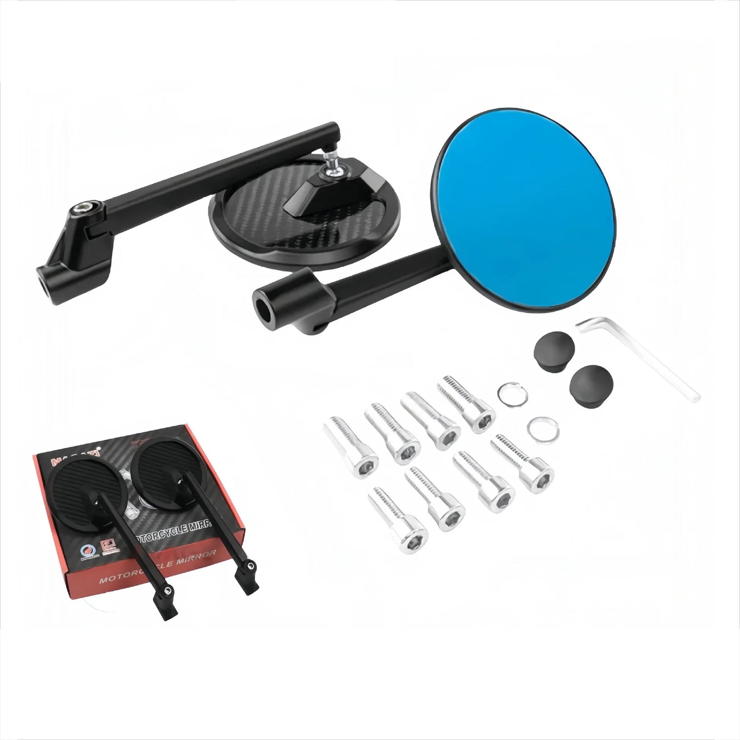 Motorcycle Carbon Adjustable Mirror (Cruiser)