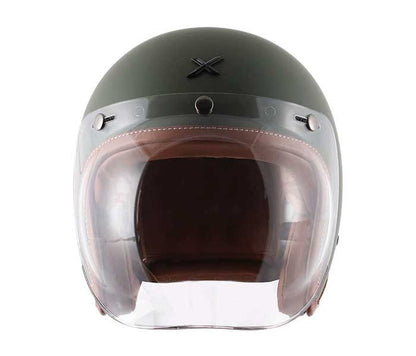 Axor Retro Jet Dull Battle Green Helmet