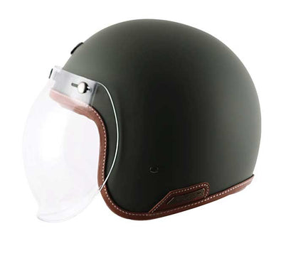 Axor Retro Jet Dull Battle Green Helmet