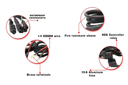Mad Dog 2 Wh Wiring Harness Pro 15 Amp