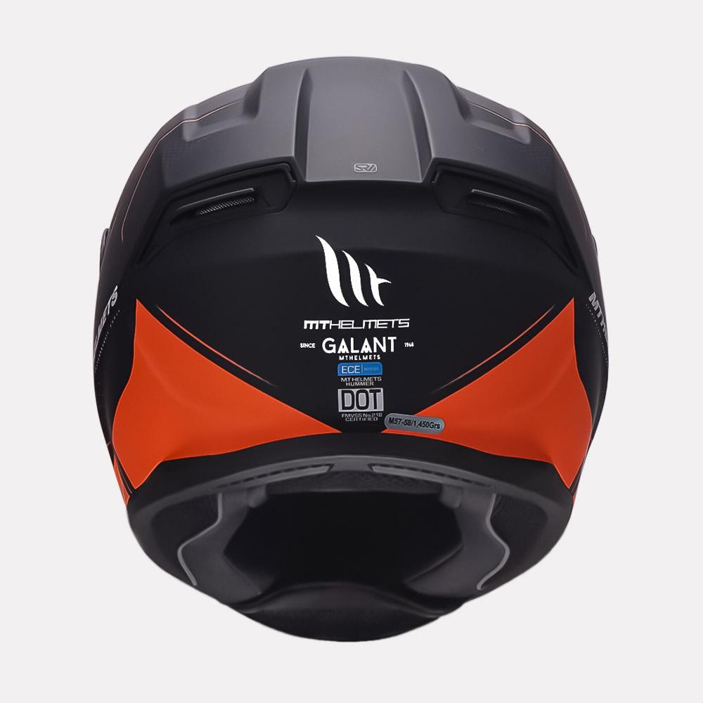 MT Hummer Galant Matt Orange Helmet - AH Helmets