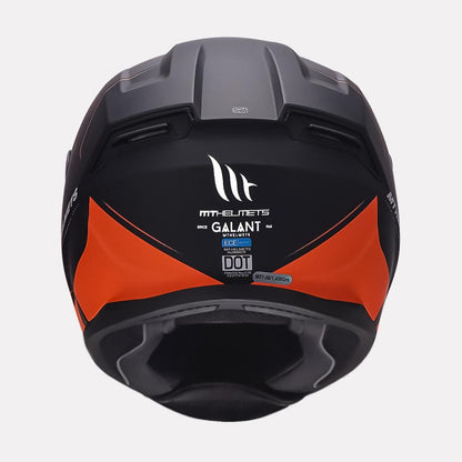 MT Hummer Galant Matt Orange Helmet - AH Helmets