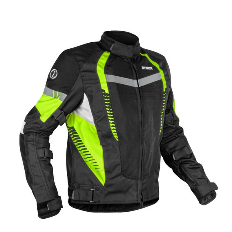 Rynox New Tornado Pro 4 Jacket ( Hi-Viz-Green ) - AH Helmets