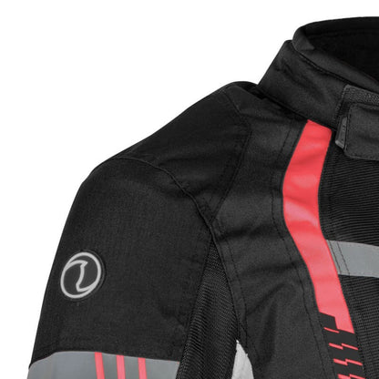 Rynox Tornado Pro 4 Jacket ( Black Red ) - AH Helmets