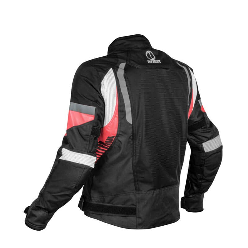 Rynox Tornado Pro 4 Jacket ( Black Red ) - AH Helmets