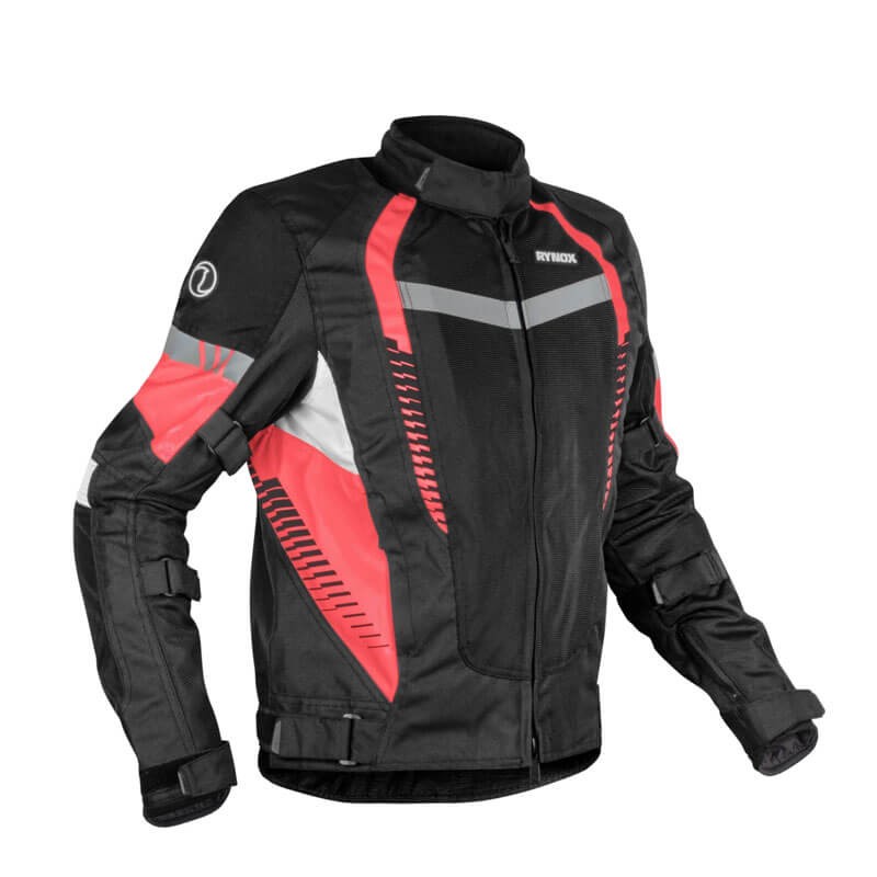 Rynox Tornado Pro 4 Jacket ( Black Red ) - AH Helmets
