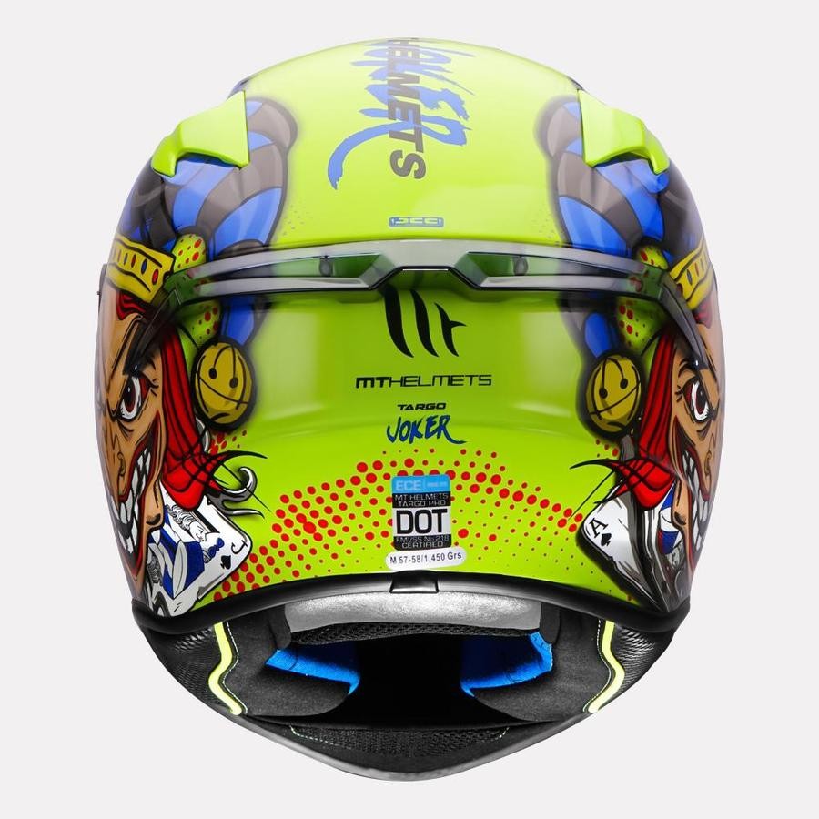 MT Targo Joker Pro Gloss yellow Helmet