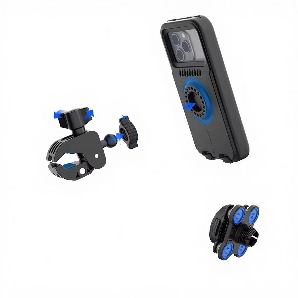 M-108 WP-D MOBILE HOLDER WITH DAMPNER FOR MOTORCYCLE