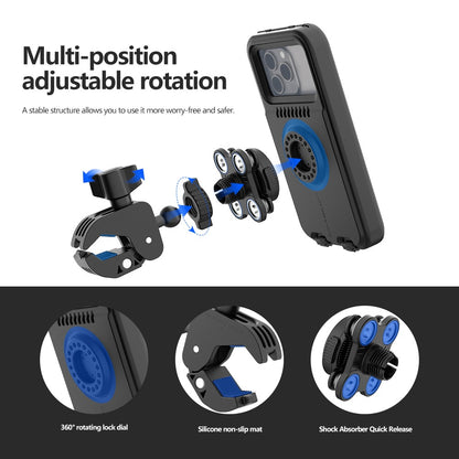 M-108 WP-D MOBILE HOLDER WITH DAMPNER FOR MOTORCYCLE