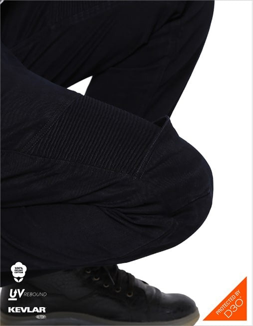 Bikeratti Raven Denim Black Riding Jeans - AH Helmets