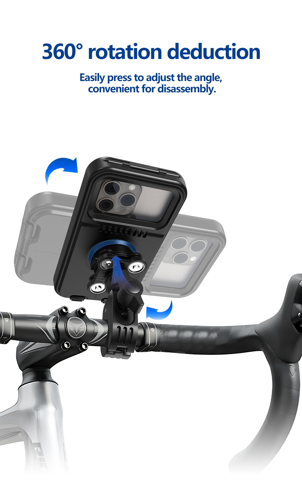 M-108 WP-D MOBILE HOLDER WITH DAMPNER FOR MOTORCYCLE