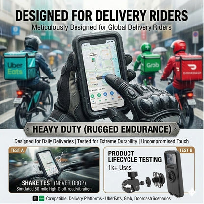 M-108 WP-D MOBILE HOLDER WITH DAMPNER FOR MOTORCYCLE